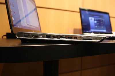 HP Pavilion dv7左側面部レビュー