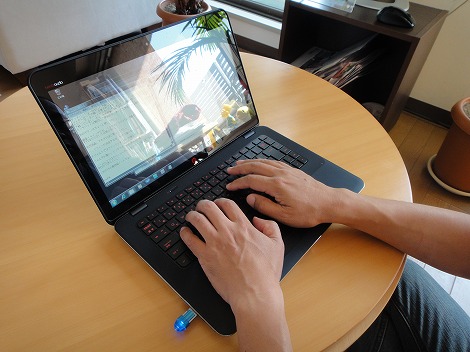 HP ENVY 14キー入力