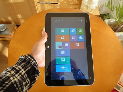 タブレット表示