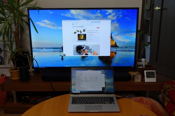 HP EliteBook x360 1040 G5と4Kテレビを接続