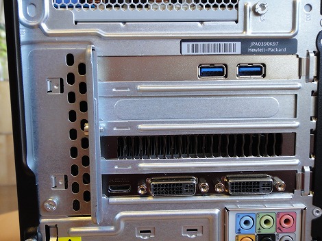 HP Pavilion HPE390jpビデオカード