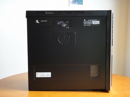 HP Pavilion HPE560jp左側面