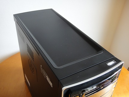 HP Pavilion HPE560jp上面部