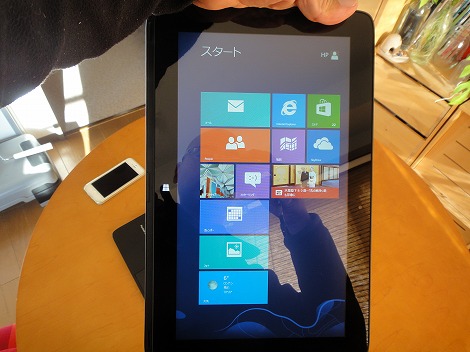 タブレット表示